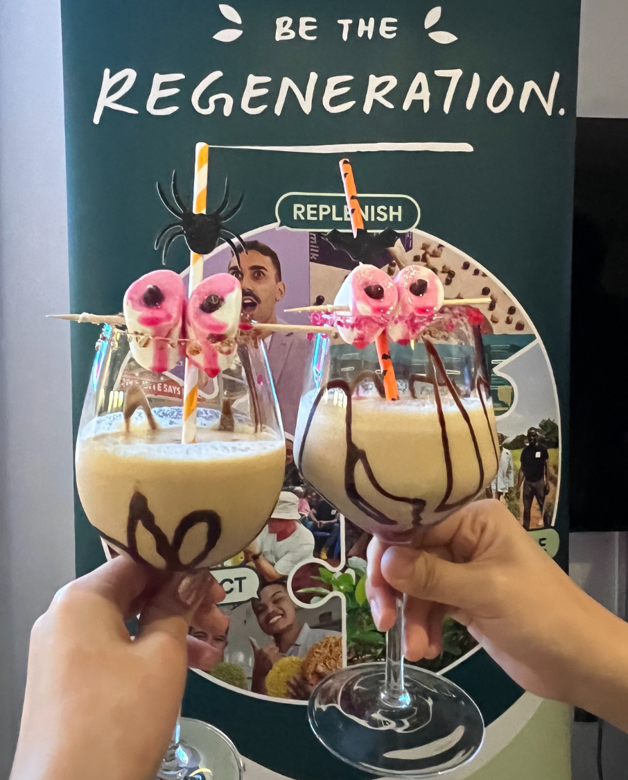 Bloody Halloween BamNut Milkshake Cocktails